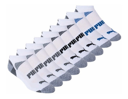 10 Pares Calcetines Puma Coolmax 10 Pares Tines