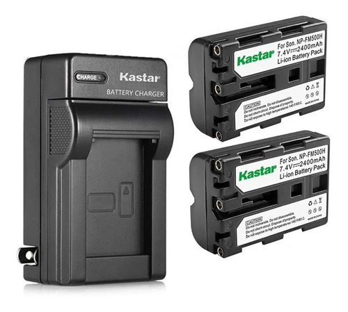 Kit 2 Baterías + Cargador Sony Np-fm500h A57 A58 A77