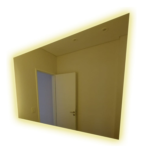 Espejo Baño Decorativo Rectangular Moderno Luz Led 50x60 Cm