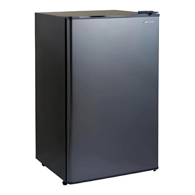 Refrigerador frigobar Mirage MRX33ES color acero inoxidable oscuro con capacidad de 93L | Meses sin interés
