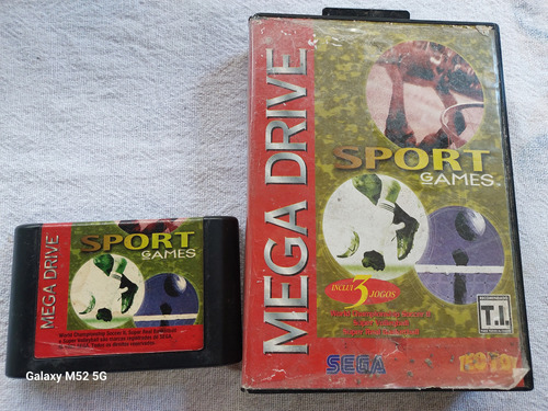 3 Em 1 Sport Games Original & Caixa Mega Drive - Super Voley