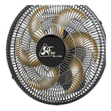 Ventilador De Parede Delta Free 40cm 150w Venti-delta Bivolt Cor Da Estrutura Preto Cor Das Pás Dourado 110v/220v