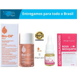 Kit Bio-oil 60ml + Óleo Rosa Mosqueta Puro Mia Make 10ml