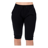 Bermuda Feminina Moletom Capri Calça Skinny Slim 3/4 Saruel