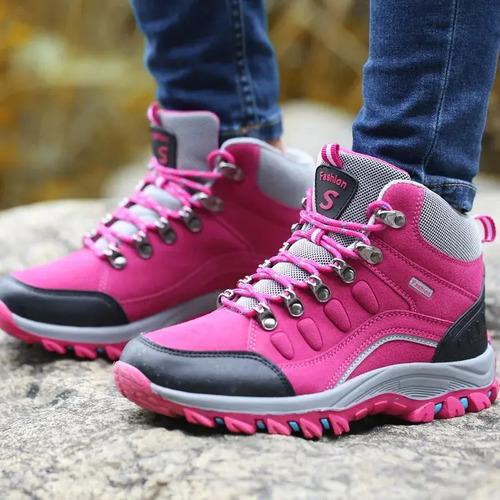 Botas Tacticas De Seguridad Senderismo Montañismo De Mujer | Meses sin interés