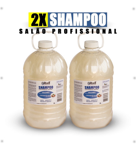 Shampoo 5 Litros - Ph Neutro - Sem Parabenos - Profissional