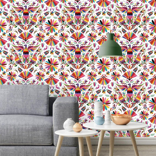 Vinil Decorativo Tapiz Diseño Mexicano Wallpaper Autoadhesiv