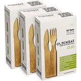 Clickeat Duo 150 Set Box | 3 Retail Box | Tenedor + Cuchillo