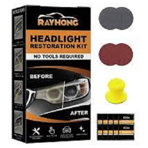 Ray Kit Renovador, Reparador De Faros Focos Quita Amarillo