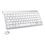 Mini Teclado Inalambrico Para Computadora Pequena, Teclado E