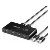 Switch Box Compartilhamento Usb 2.0 4 Em 1 Preto Ugreen