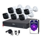 Kit 6 Camara Bullet 5mp Audio Y Dvr 8ch Wizsense Dahua 3tb