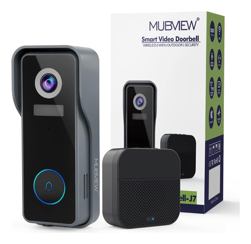 Mubview Wireless Doorbell Camera With Chime, Wifi Video D...