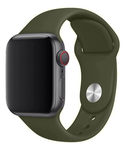 Pulseira Sport Silicone Para Apple Watch 42mm 44mm 45mm 49mm