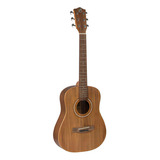 Guitarra Acústica Bamboo Ga34 Baby Koa Viaje Con Funda Color Natural Material Del Diapasón Nogal Orientación De La Mano Diestro