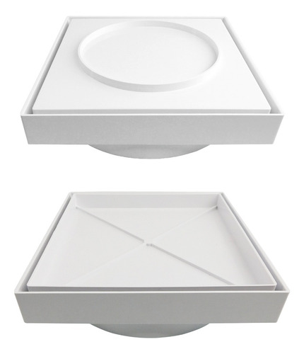 Ralo 15x15 Quadrado Oculto Invisível Seca Piso Porcelanato