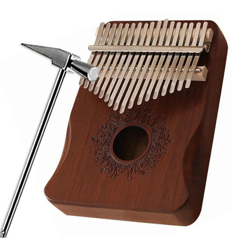 17 Teclas Kalimba Finger Piano Madeira Instrumento Portátil