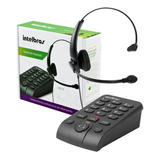 Kit Telefone Headset Fone Com Base Discadora Intelbras Hsb50