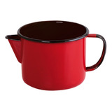 Caneca Leiteira Com Bico Para Ferver Esmaltada Agata Ewel