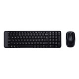 Kit Teclado & Mouse Logitech Mk220 Inalmbrico Color Negro