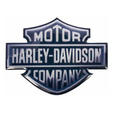 Adesivo Logo Compatível Harley Davidson Resinado Rs37 Cor Harley Davidson Motor Company
