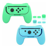 Grips Para Joycons De Nintendo Switch Verde Claro Azul Claro