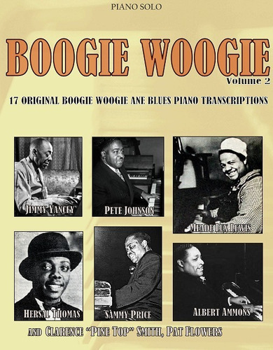 17 Boogie-woogie & Blues Piano Solos Vol 2 Partitura Y Audio