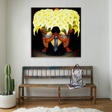 Cuadro Cargador De Flores Diego Rivera En Lienzo Canvas