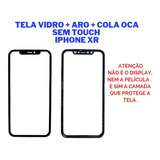Vidro Com Aro+cola Oca Para iPhone XR