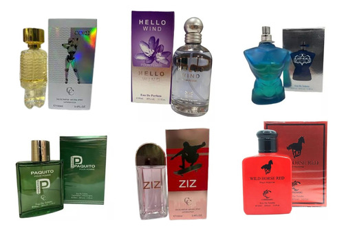 Perfumes Alternativos De Mujer Y Hombre Por Mayor 6 Unidades