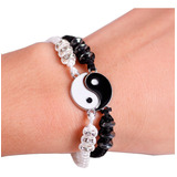 Pulsera De Pareja Yin Yang Brazalete Promesa Amor 1par Full