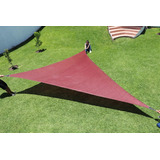 Malla Sombra Triangular De 3x3x3 3pz Terracota
