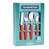 Cubiertos Ipanema Tramontina Juego 24 Pzas Cocina Set Color