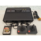 Atari 2600 Completo Av + 2 Controles + 1 Jogo Original.