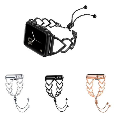 Pulseira Luxuosa Bracelete Compatível Apple Watch E Iwo