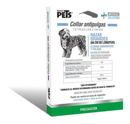 Collar 2 En 1 Anti Pulga-garrapata Ms Perros Gde Blanco 3604