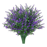 Flores Artificiales Moradas, Lavanda, 12 Paquetes, No Se Dec