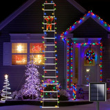 Luces Solares De Navidad  Luces De Escalera Decorativas De