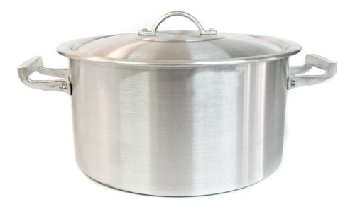 Cacerola Olla Aluminio Gastronómica 22x11cm C/ Tapa 4 Lts