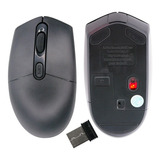 Mouse Inalámbrico Óptico 800 1200 1600 Dpi Wireless 2.4ghz Color Negro