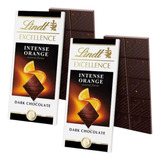 Chocolate Lindt Excellence Con Naranja 100gr. X2