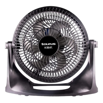 Ventilador de mesa y pared Taurus Oasis con 6 palas color gris estructura color negro, 25.4cm de diámetro | Meses sin interés
