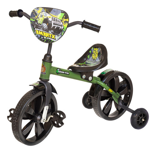 Bicicleta Promeyco Extreme Para Niños 3 A 7 Años Color Verde