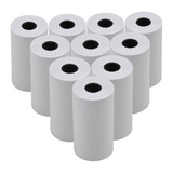 Kit 15 Rollos De Papel Térmico Para Mini Impresora Blancos