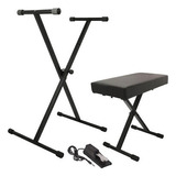 On-stage Kpk6550 Keyboard Stand, Bench & Sustain Pedal Eea