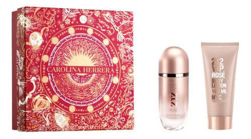 Kit Carolina Herrera 212 Vip Rose - Edp 80ml + Body Lotion 