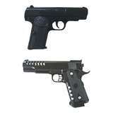 2 Lanzador Airsoft Glock C.17 + Beretta M688 4000 Bbs