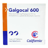 Antiparasitario Mixto Galgocal X 2 Tabletas 600 Mg