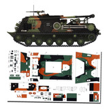 M88 A1 Recovery Vehicle Escala 1.25 Formato A4 Papercraft