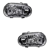 Faros Golf A4 1999-2000-2005 F/cromo De Vidrio Con Niebla